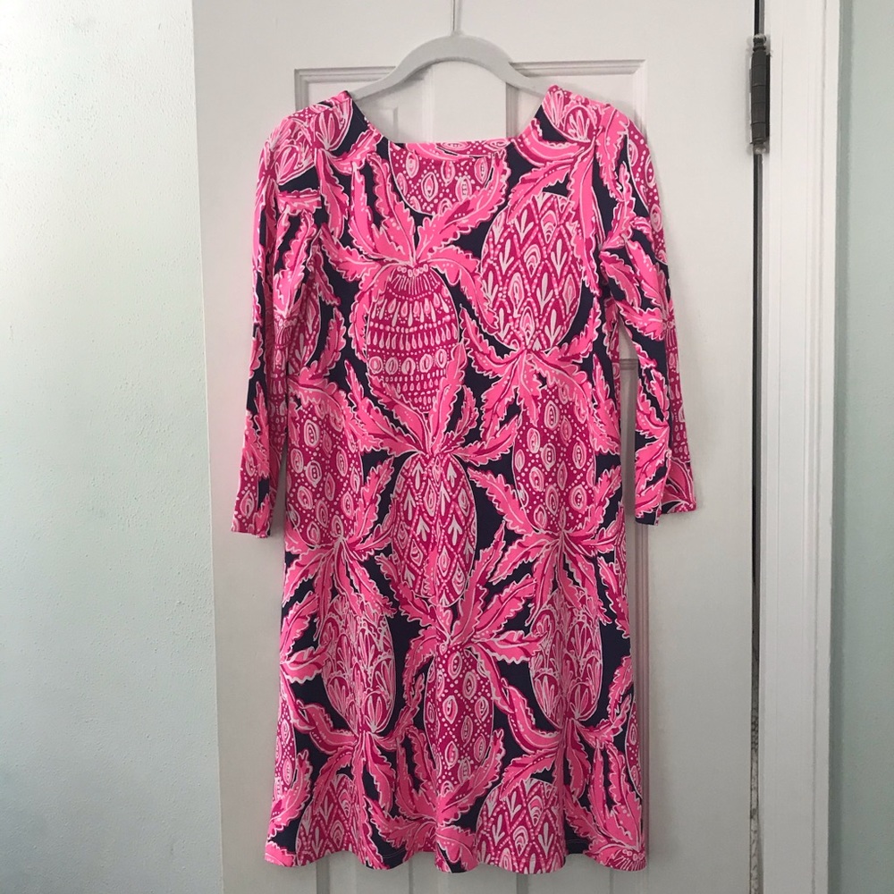 Bright Pink Cotton Lilly Dress